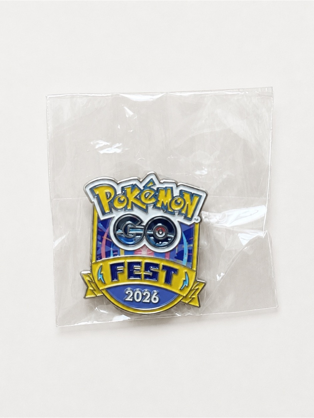 Pokémon GO Fest Chicago 2026 Official Shield Enamel Pin New Sealed Exclusive